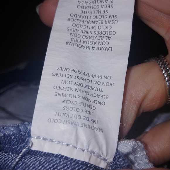 Rewind studded pearl embellishment raw hem jeans - Picture 7 of 8